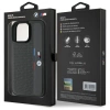 BMW M Perforated Tricolor Detail Line Hülle für iPhone 16 Pro Max – Dunkelgrau