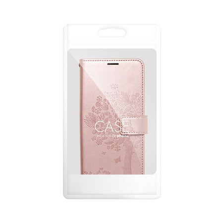 Kabura MEZZO Book do XIAOMI Redmi NOTE 10 / 10S drzewo złoty róż