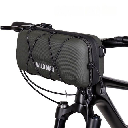 WILDMAN sakwa rowerowa na kierownicę na zamek 2L GD8 zielona