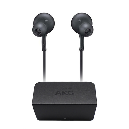 SŁUCHAWKI DOUSZNE PRZEWODOWE SAMSUNG EO-IC100 ZESTAW SŁUCHAWKOWY TYP-C CZARNE GH59-15252ACY