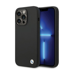 BMW Silicone Metal Logo - Etui iPhone 15 Pro Max (czarny)