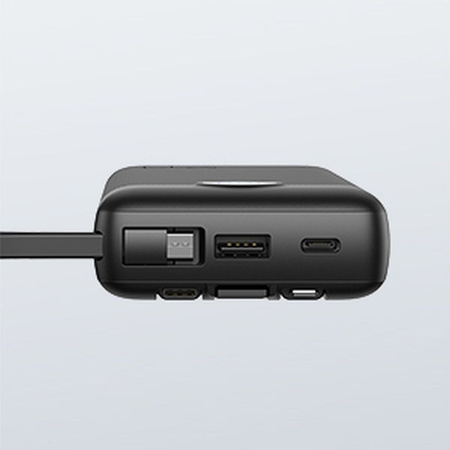 Bateria zewnętrzna (Powerbank) VEGER C20 - 20 000mAh (Micro + Typ C + Lightning 8-pin) czarny (W2047)