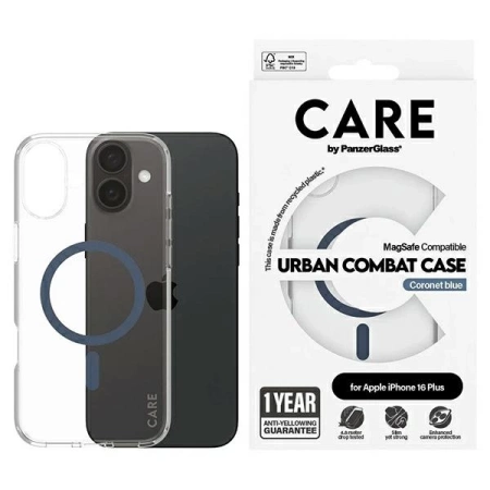 CARE by PanzerGlass Flagship Case iPhone 16 Plus 6,7&quot; blau/blau MagSafe 1367