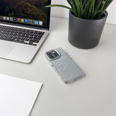 Wozinsky Glitter Case für Samsung Galaxy S24 FE - transparent mit Glitter