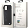 BMW Leather Hot Stamp case for iPhone 15 - black