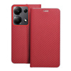 Kabura LUNA Book Carbon do XIAOMI Redmi Note 13 Pro 4G / POCO M6 Pro 4G czerwony