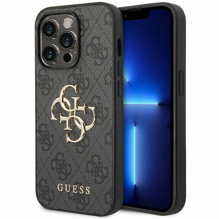 Etui Guess 4G Big Metal Logo na iPhone 15 Pro Max - szare