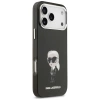 Etui Karl Lagerfeld IML Aquarelle Karl & Logo MagSafe na iPhone 17 Pro Max - czarne
