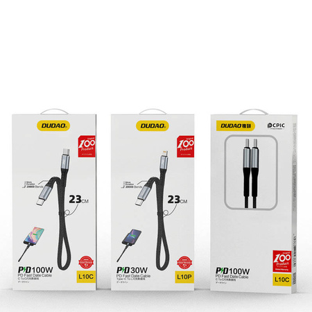 Dudao L10P Kabel USB Typ C - Lightning PD20W schwarz (L10P)