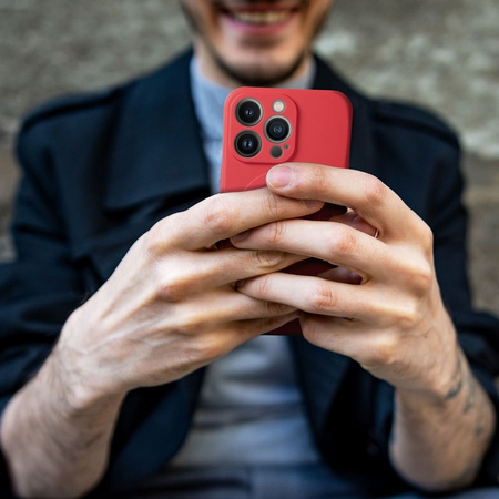 Futerał Silicone Mag Cover kompatybilny z MagSafe do IPHONE 14 PLUS czerwony