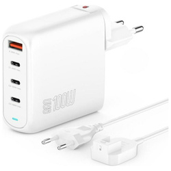 Ładowarka sieciowa 4smarts Flex Pro 100W  3xUSB-C + 1xUSB-A biały