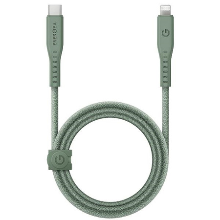ENERGEA kabel Flow USB-C - LightningC94 MFI 1.5m zielony/green 60W 3A PD Fast Charge