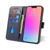 Etui portfel z klapką podstawką do iPhone 15 Pro Max Magnet Case - niebieskie
