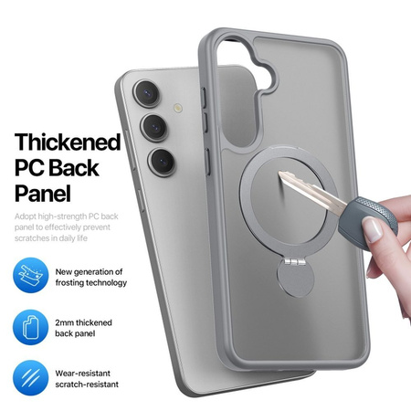 DUX DUCIS futerał YIND kompatybilny z MagSafe do SAMSUNG S25 Plus szary