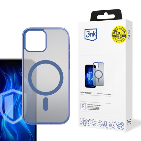 3MK Frosty MagCase iPhone 15 Plus niebieski/blue