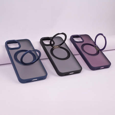 Nakładka Mag Ring Rotating do iPhone 14 6,1" granatowy