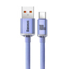 Baseus Crystal Shine Series Fast Charging Data Cable USB to Type-C 100W 2m Purple