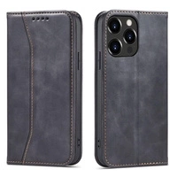 Magnet Fancy Case Hülle für iPhone 14 Pro Flip Cover Wallet Ständer schwarz