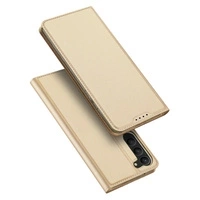 Dux Ducis Skin Pro Hülle für Samsung Galaxy S23+ Flip Card Wallet Stand Gold