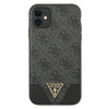 Guess nakładka do iPhone 11 GUHCN61PU4GHBK szara hard case 4G Triangle Collection