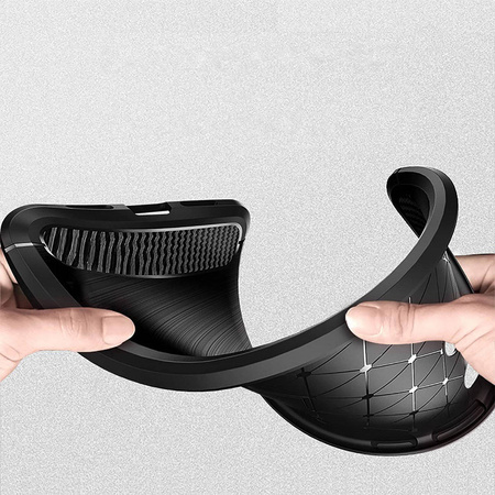 Carbon Case Flexible Hülle für OnePlus Nord N200 5G schwarz