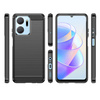 Carbon Case Hülle für Honor Play 40 Plus / Honor X7a flexible Silikon-Carbon-Hülle schwarz