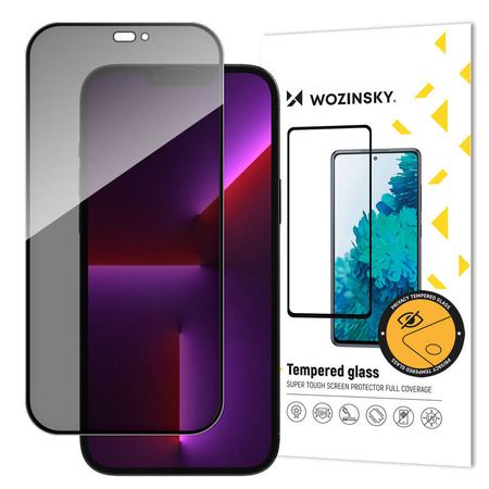 Wozinsky Privacy Glass Tempered Glass for iPhone 14 Pro with Anti Spy Privatizing Filter