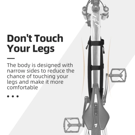 Rockbros AS-043 bicycle bag with Velcro 3l - black