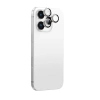 AmazingThing AR Aluminum 3 Lens Glass with Camera Lens Frame for iPhone 16 Pro / 16 Pro Max - Silver