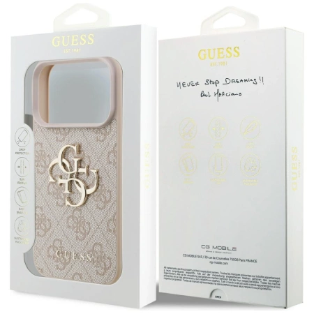 Guess 4G Big Logo Case for iPhone 17 Pro - Pink