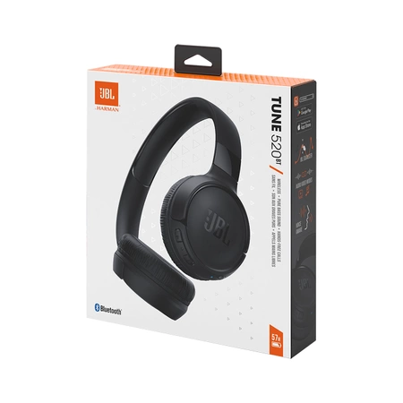 Słuchawki JBL Tune 520BT bezprzewodowe nauszne Bluetooth 5.3 - czarne