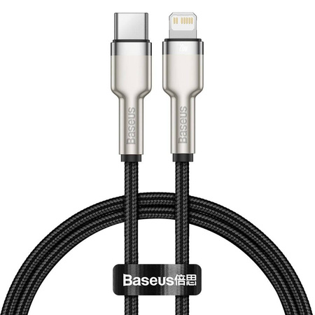Baseus Cafule Series Metal Data Cable Type-C to iP PD 20W 0.25m Black