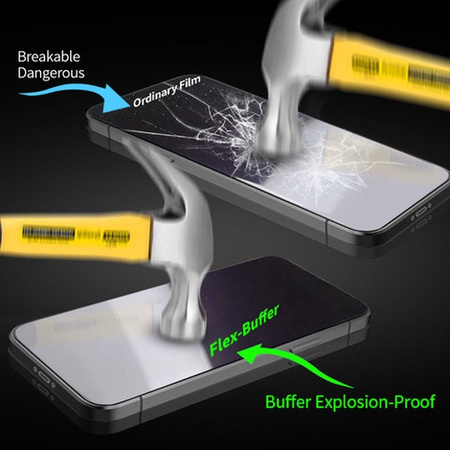 Szkło hybrydowe Bestsuit Flex-Buffer 5D z powłoką antybakteryjną Biomaster do iPhone 13 mini czarny