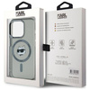 Karl Lagerfeld nakładka HC MagSafe IML Metal Choupette Head do iPhone 15 Pro Max 6,7" czarna
