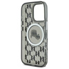 Karl Lagerfeld nakładka do iPhone 16 Pro 6,3" KLHMP16LHMCKMHK czarna Hardcase IML Monogram Karl&Choupette Head MagSafe