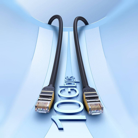 Baseus Speed Seven High Speed RJ45 Netzwerkkabel 10Gbps 1m Schwarz (WKJS010101)