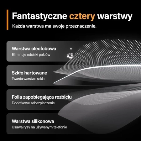 Szkło hartowane PanzerGlass Ultra-Wide Fit z filtrem odblasków i niebieskiego światła z pozycjonerem na iPhone 15 Pro Max