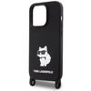 Karl Lagerfeld KLHCP15XSCBSCNK iPhone 15 Pro Max 6.7&quot; hardcase black/black Crossbody Silicone Choupette
