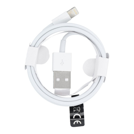 Kabel USB do iPhone Lightning 8-pin HD5 1 metr biały