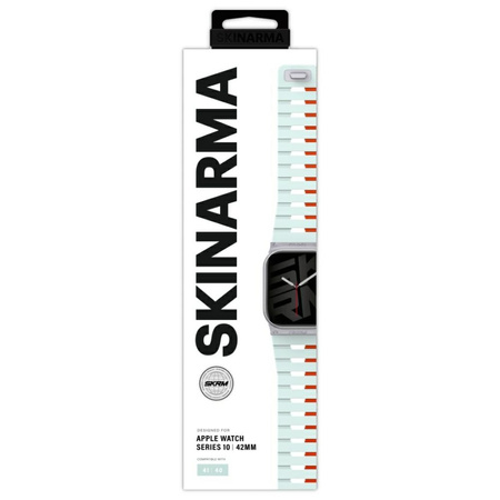 Pasek Skinarma Gemini do Apple Watch 42/41/40 mm jasnomiętowy