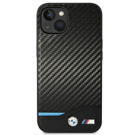Hülle BMW BMHCP14S22NBCK iPhone 14 6.1 &quot;schwarz / schwarzes Leder Carbon