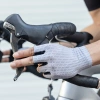 Rockbros Atmungsaktive Kurzfinger-Fahrradhandschuhe, Größe: XL - Grau