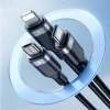 Joyroom Multi-Use Series S-A18 3in1 USB-A - Lightning / USB-C / micro USB cable 0.3m - black