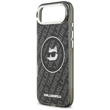 Etui Karl Lagerfeld IML Choupette Head Logo MagSafe na iPhone Air - czarne