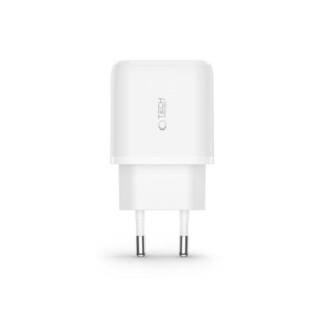 Charger 20W USB QC3.0 + USB-C PD Tech-Protect C20W white