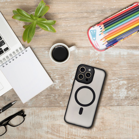 Futerał VARIETE MAG COVER kompatybilny z MagSafe do SAMSUNG S26 Edge czarny