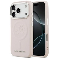 Karl Lagerfeld Initialen & Metalllogo MagSafe Case für iPhone 17 Pro Max - Pink