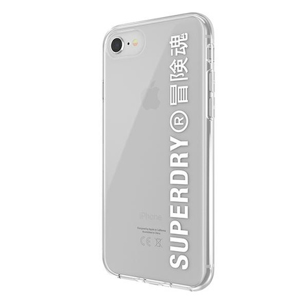SuperDry Snap iPhone 6/6s/7/8/SE 2020 Clear Case biały/white 41573