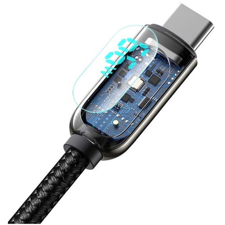Kabel USB do USB-C Baseus Display, 66W, 1m (czarny)