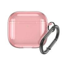 Etui przezroczyste na Airpods 4 - różowe